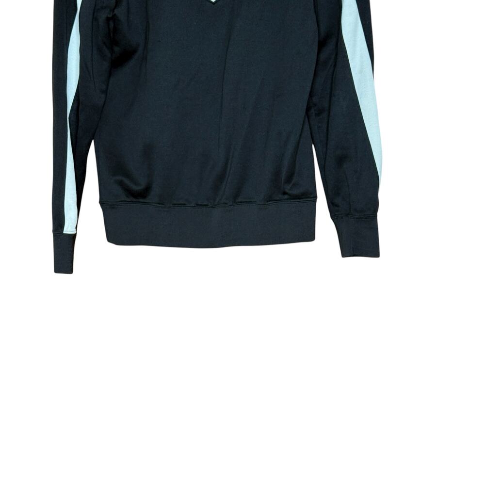 NIKE Sportswear Black Full Zip Long Sleeve Track Jacket White Stripes Women’s M - Picture 6 of 10